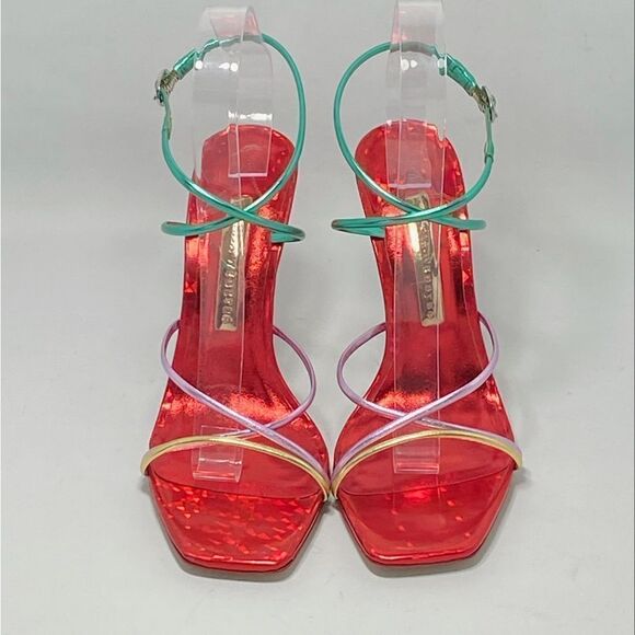 Sophia Webster Rosalia Colorblock Leather Ankle-Strap Sandals size 38 - Picture 3 of 12